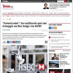 "SwissLeaks": les milliards qui ont échappé au fisc belge via HSBC - Finance