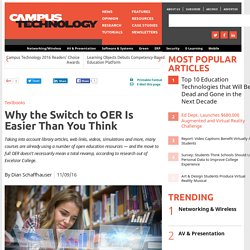 Why the Switch to OER Is Easier Than You Think
