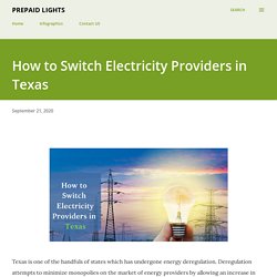 How to Switch Electricity Providers in Texas