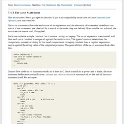 Switch Statement (The GNU Awk User’s Guide)