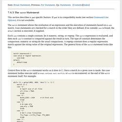 Switch Statement (The GNU Awk User’s Guide)