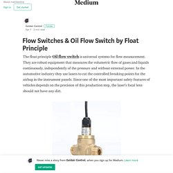 Flow Switches & Oil Flow Switch by Float Principle – Goldair Control