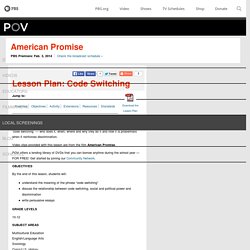 Lesson Plan: Code Switching