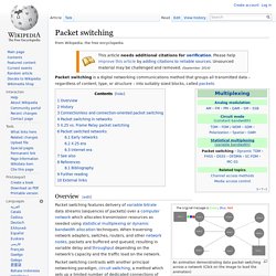 Packet switching