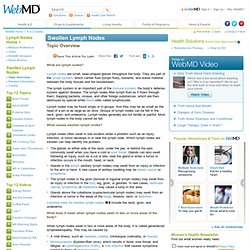 Swollen Lymph Nodes: Causes, Symptoms, and Treatment