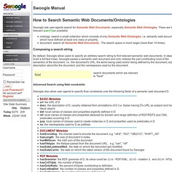 Swoogle Semantic Web Search Engine