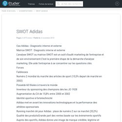 SWOT Adidas - Rapports de Stage - 475 Mots