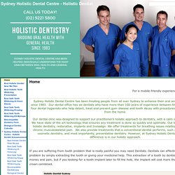 Sydney Holistic Dental Centre - Holistic Dentist