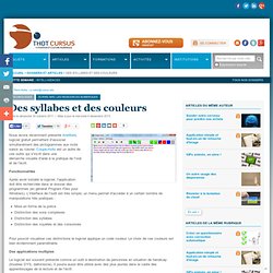 Des syllabes et des couleurs