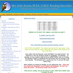 Mrs. Judy Araujo, Reading Specialist