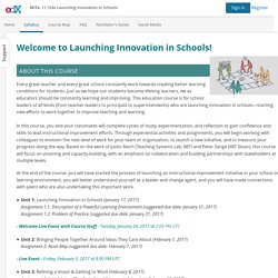 MOOC Lauching innovations in schools