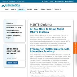 MSBTE Syllabus, Online Study Materials & Question papers