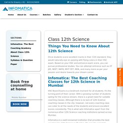 Class 12 Science Syllabus, Question Papers & Study materials