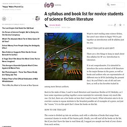 A syllabus and book list for novice students of science fiction literature