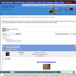 Syma S107 Forum