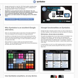 Why Symbaloo is an excellent iGoogle alternative.