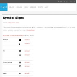 Symbol Signs: Society & Environment: AIGA