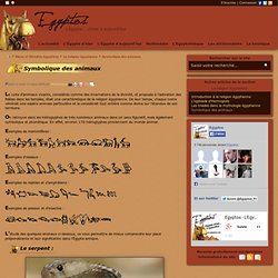 Symbolique des animaux en Egypte antique