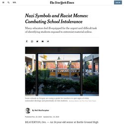 Nazi Symbols and Racist Memes: Combating School Intolerance