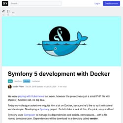 Symfony 5 development with Docker