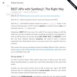 REST APIs with Symfony2: The Right Way