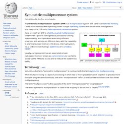 Symmetric multiprocessor system
