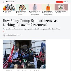 Capitol Riot Makes Issue of Trump Sympathizers in Law Enforcement More Urgent