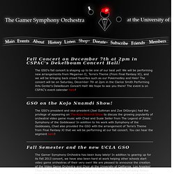 UMD Gamer Symphony Orchestra − MP3s – Concerts