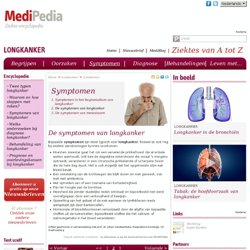 De symptomen van longkanker - MediPedia