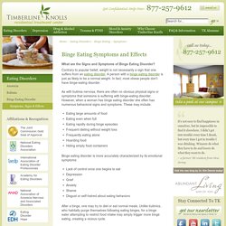 Binge Eating - Symptoms, Signs and Side Effects of Binge Eating - Timberline Knolls