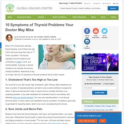 10 Symptoms of Thyroid Problems Your Doctor May Miss