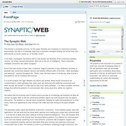 SynapticWeb / FrontPage