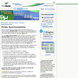 Folder Synchronization Software Utility for Windows 8/8.1, 7, Vista, XP, Windows Server 2012, 2008, 2003