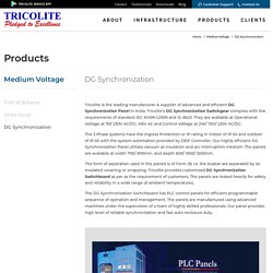 DG Synchronization Panel Switchboard Suppliers - Tricolite