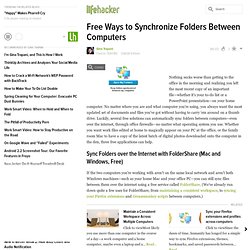 Feature: Free Ways to Synchronize Folders Between Computers