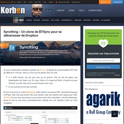Syncthing - Un clone de BTSync pour se débarrasser de Dropbox