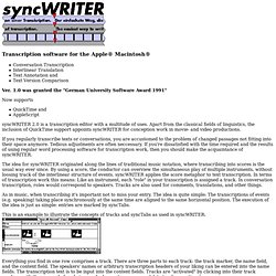 syncWRITER Info