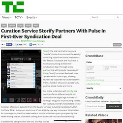 Curation Service Storify Partners With Pulse In First-Ever Syndication Deal