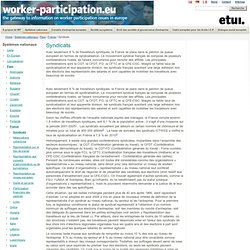 Syndicats / France / Pays / Systèmes nationaux / Home - WORKER PARTICIPATION.eu