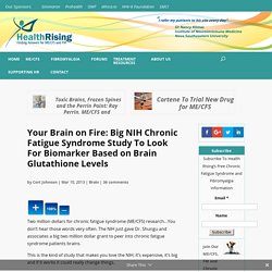 Your Brain on Fire: Big NIH Chronic Fatigue Syndrome Study To Look For Biomarker Based on Brain Glutathione Levels
