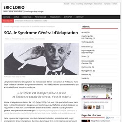 SGA, le Syndrome Général d’Adaptation – Eric Lorio