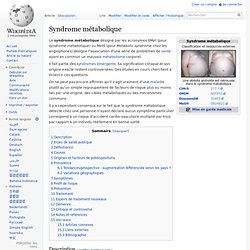 Syndrome métabolique