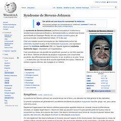 sulfamides Syndrome Stevens- Johnson