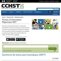 Syndrome de stress post-traumatique (SSPT)