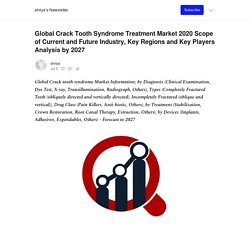 Global Crack Tooth Syndrome Treatment Market 2020 Scope of Current and Future Industry, Key Regions and Key Players Analysis by 2027 - by shriya - shriya’s Newsletter