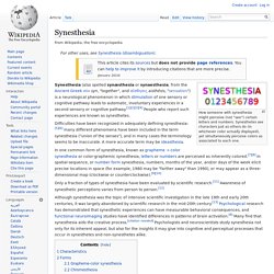 Synesthesia