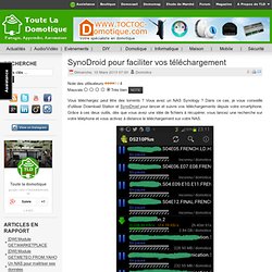 SynoDroid pour faciliter vos téléchargement