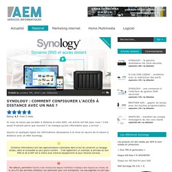 Configurer l’accès distant avec votre NAS Synology