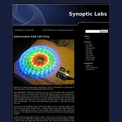 Synoptic Labs » Blog Archive » Addressable RGB LED Strip