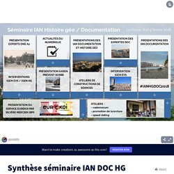 Synthèse séminaire IAN DOC HG 2018